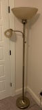 Double Bulb Stainless Steel Floor Lamp