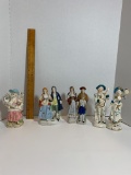 Lot of 6 Porcelain Japanese Figurines