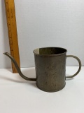 Vintage Brass Watering Can with Floral Detailing