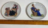 Pair of Vintage Norman Rockwell Collectible Plates