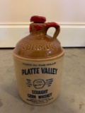 Vintage McCormick Platte Valley Straight Corn Whiskey Jug