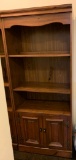 Vintage Bookcase with Cabinet Bottom