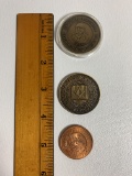 Lot of 3 Masonic Coins