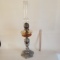 Vintage Silver Tone Oil Lamp
