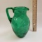 Hand Blown Art Glass Pitcher