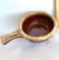 Vintage Brown Drip Hull Soup Bowl