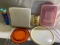 Vintage Lot of plastic Wares including 2 Lazy Susans