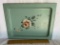 Vintage Green Metal Tray