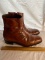 Mens Brown Leather Boots Florsheim Imperial