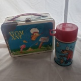 Vintage Atom Ant Metal Lunch Box with Thermos