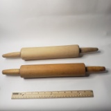 Lot of 2 Wood Rolling Pins