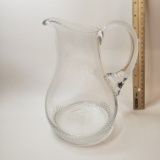 Heavy Glass Water or Tea Pitcher