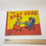 Vintage Hampton Cloth Washable Baby Book - The Baby Sees