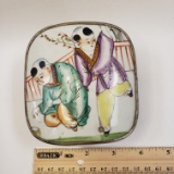 Vintage Sino Tibet Asian Porcelain Shard Box