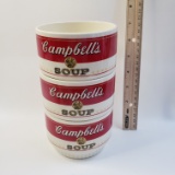 Lot of 3 Vintage Campbell’s Soup Bowls