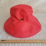 Ladies Pink Panama Jack 100% Cotton Sun Hat