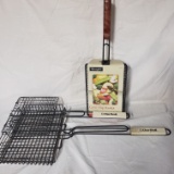 Lot of 3 Grilling Baskets