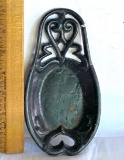 Vintage Black Iron Spoon Rest