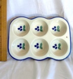 Vintage Ceramic Berry Muffin Pan