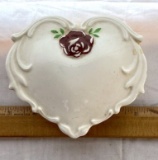 Vintage Ceramic Heart Trinket Dish