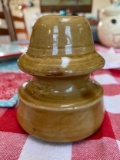 Ceramic Porcelain Caramel Glazed Electric Insulator