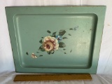 Vintage Green Metal Tray