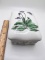 1995 Enesco Porcelain Winterthur Floral Lidded Trinket Box