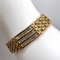 Nice Gold Tone Bracelet with Tiny Clear Stones