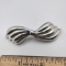 Vintage Sterling Silver Bowtie Shaped Slider