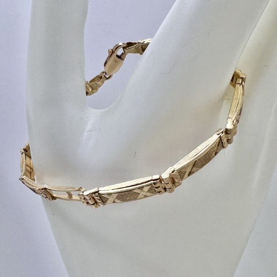 10K Gold X Bracelet