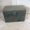 Small Blue Pine Chest with Heart Shaped Handles
