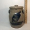 Handmade Rowe Pottery Works Salt Glaze Crock with Lid