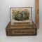 Vintage Wood Speckled Trout Cigar Box