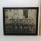 Vintage Football Photograph in Wood Frame with Glass