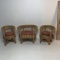 Vintage Set of Wicker Doll Loveseat and Chairs