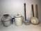 Lot of Metal Enameled Cooking/ Camping Items