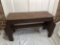 Primitive Stained Pine Bench