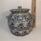 Vintage Kasco Spongeware Pottery Country Living Magazine Ceramic Cookie Jar