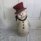 Large Papier-mâché Snowman Figure