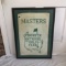 Vintage Framed and Matted Masters Augusta National Golf Club Golf Towel