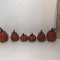 Lot of Wooden Pumpkin Figures - Made in SC.