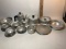 Vintage Made in Italy Cast Aluminum Tea and Cake 24 Piece Set