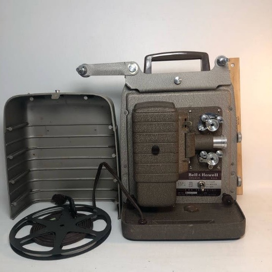 Bell & Howell 8 MM Projector with Cover and Handle