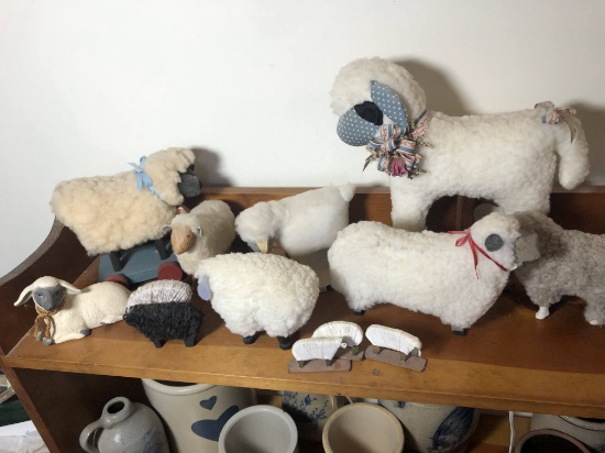 Large Lot of Sheep Figures