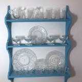 Shelf Lot of Crystal