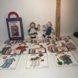 Lot of Raggedy Ann & Andy Paper Dolls