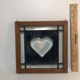 Framed Heart Stained Glass