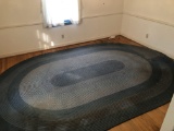 Large Vintage Oval Braided Rug