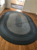 Large Vintage Oval Braided Rug