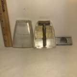 Lot of Vintage Gillette Razor, Plastic Case and Razors